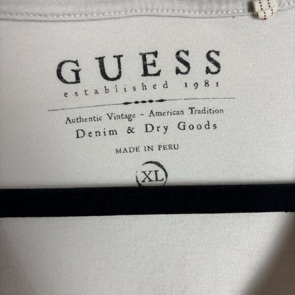 Guess XL Light Gray Colorful Triangle Cryptic Graphic Short Sleeve T Tee Shirt - Picture 3 of 7